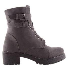 Gris Boots Workery Daim gris TS10 Gris