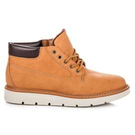 Vices Bottes sur la plate-forme brun