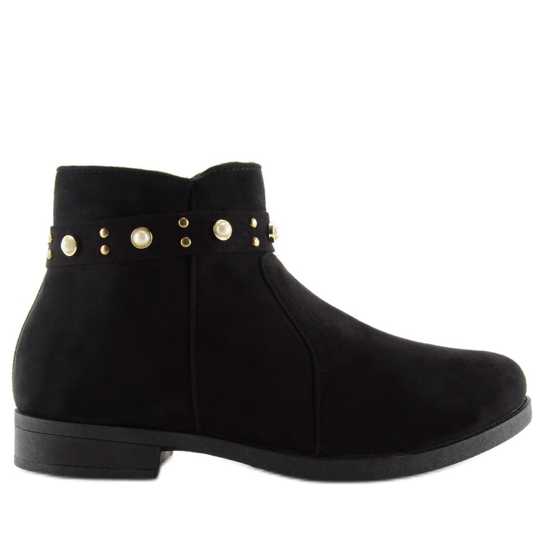 Bottines Chelsea Noires Avec Perles X-19 Black le noir