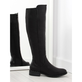 Bottes noires pour femmes 6263-1 noir le noir