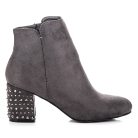 Yes Mile Bottines en daim élégantes gris