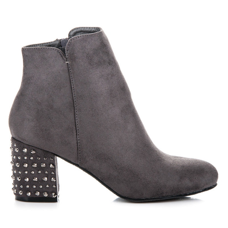 Yes Mile Bottines en daim élégantes gris