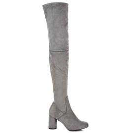 Vices Cuissardes à talons hauts gris