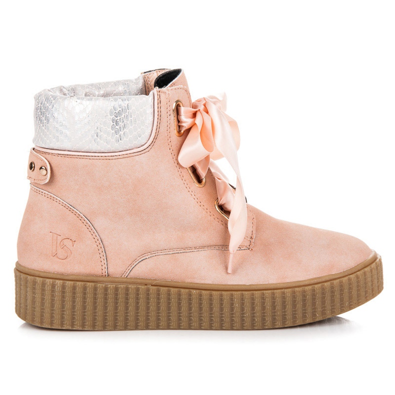 Vices Creepers à lacets rose