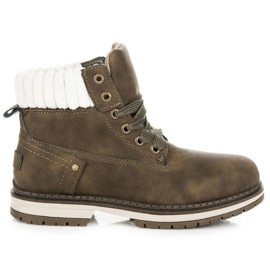 Ideal Shoes Trappeurs verts