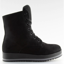 Chaussures pour femmes à lacets noir H908 noir le noir