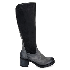Vinceza Bottines classiques à talons hauts le noir