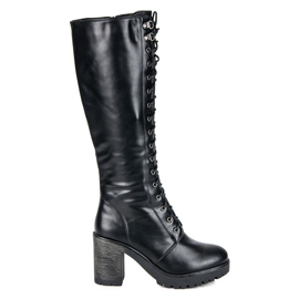 Seastar Bottines à lacets sur la plateforme noir