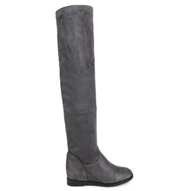 Bestelle Bottes compensées à enfiler gris