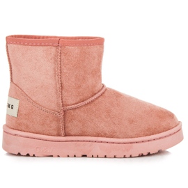 Bella Paris Bottes de neige en daim rose Bella Paris Bottes de neige en daim rose