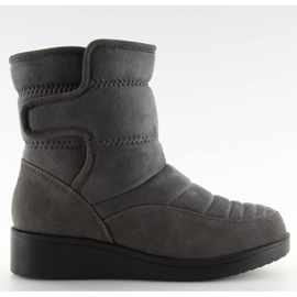 Bottes neige femme F176P gris