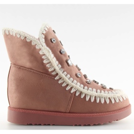 Chaussures compensées rose DD62P rose