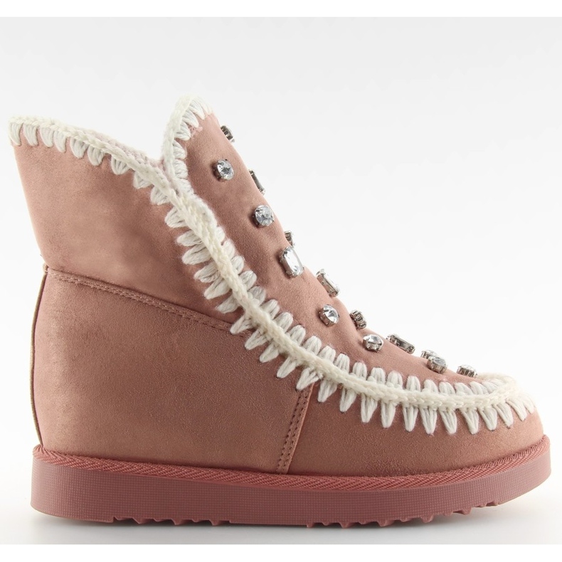 Chaussures compensées rose DD62P rose