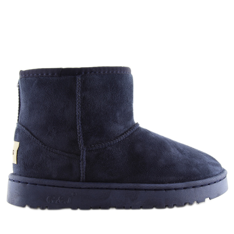 Emusy Bottes De Neige Courtes Bleu Marine Fc226