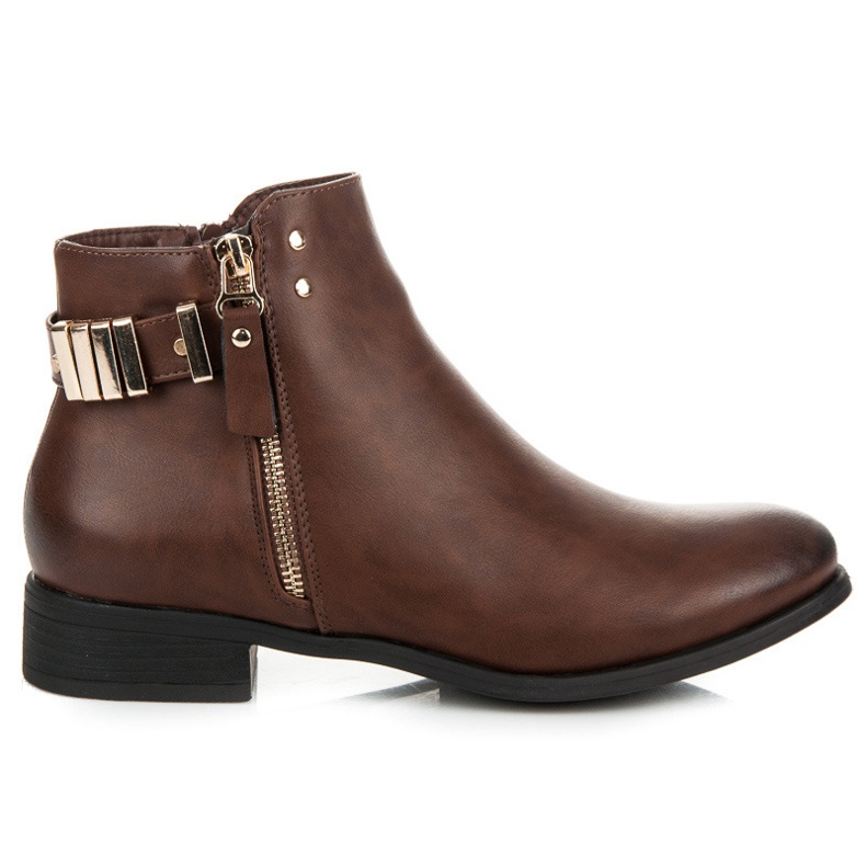 Queentina Chelsea boots femme marron brun