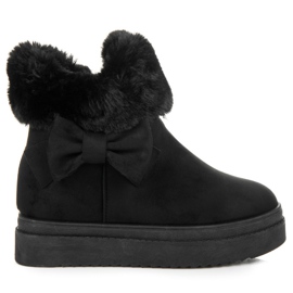 Vices Bottes de neige sur la plate-forme noir