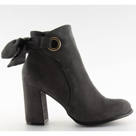 Bottes à talons gris YBS1612 gris