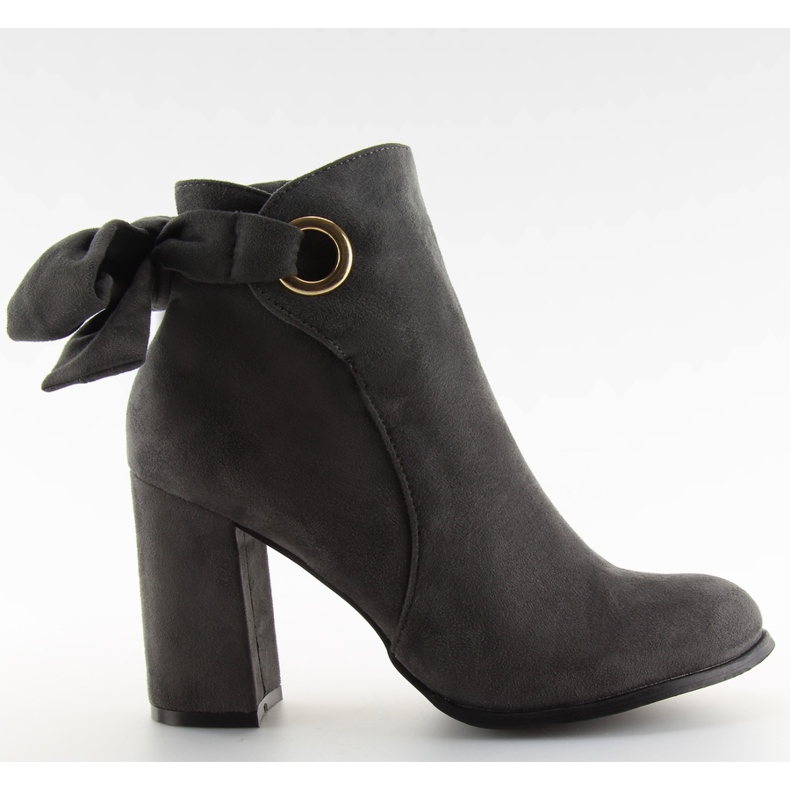 Bottes à talons gris YBS1612 gris