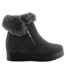 Bottes compensées grises XY-299 grises