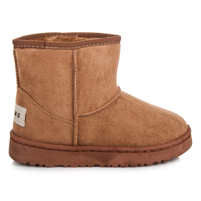 Bella Paris Bottes de neige en daim brun