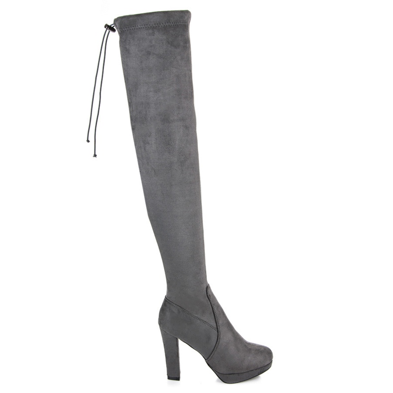 Vices Cuissardes en daim gris foncé