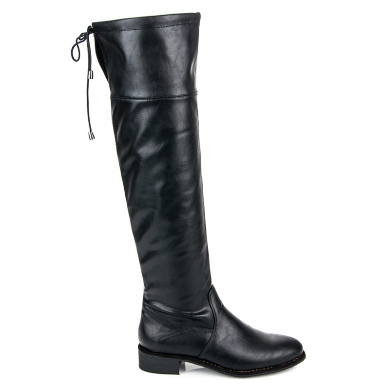 Yes Mile Bottes plates à enfiler le noir