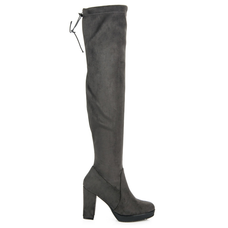 Vices Cuissardes en daim gris