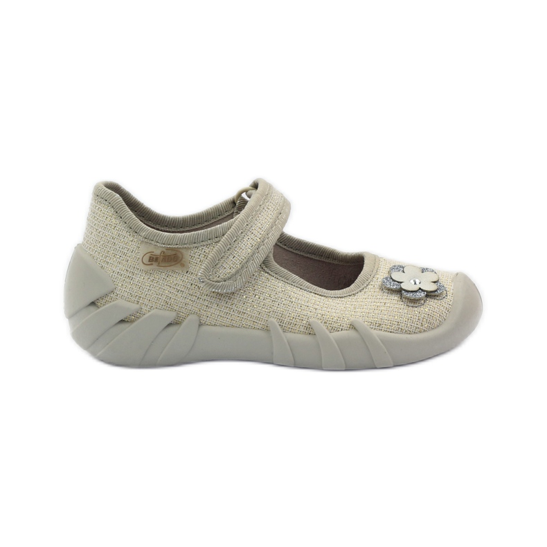 Befado chaussures pour enfants ballerines chaussons 109p163 brun gris jaune Befado chaussures pour enfants ballerines chaussons 109p163 brun gris jaune