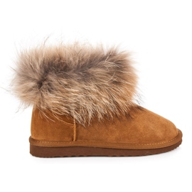 Coco Perla Mukluki en cuir brun