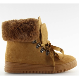Bottes de neige de camel GF-179 camel jaune multicolore