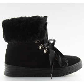 Bottes de neige noires de GF-179 noir le noir