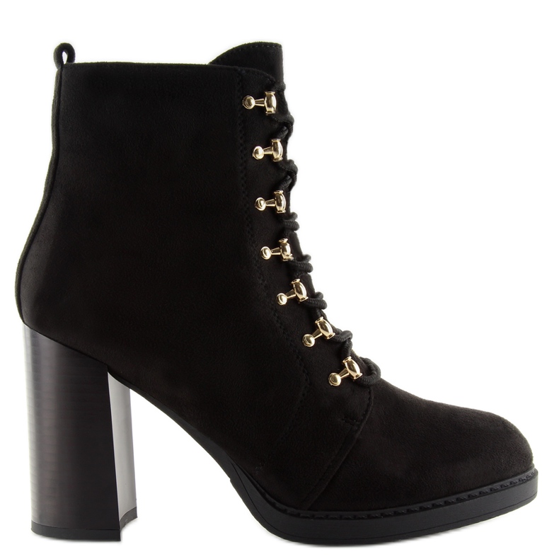 Bottines à Lacets 0-195 Noir le noir