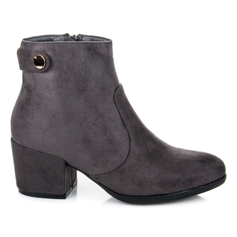 Laura Mode Bottes grises sur le poteau
