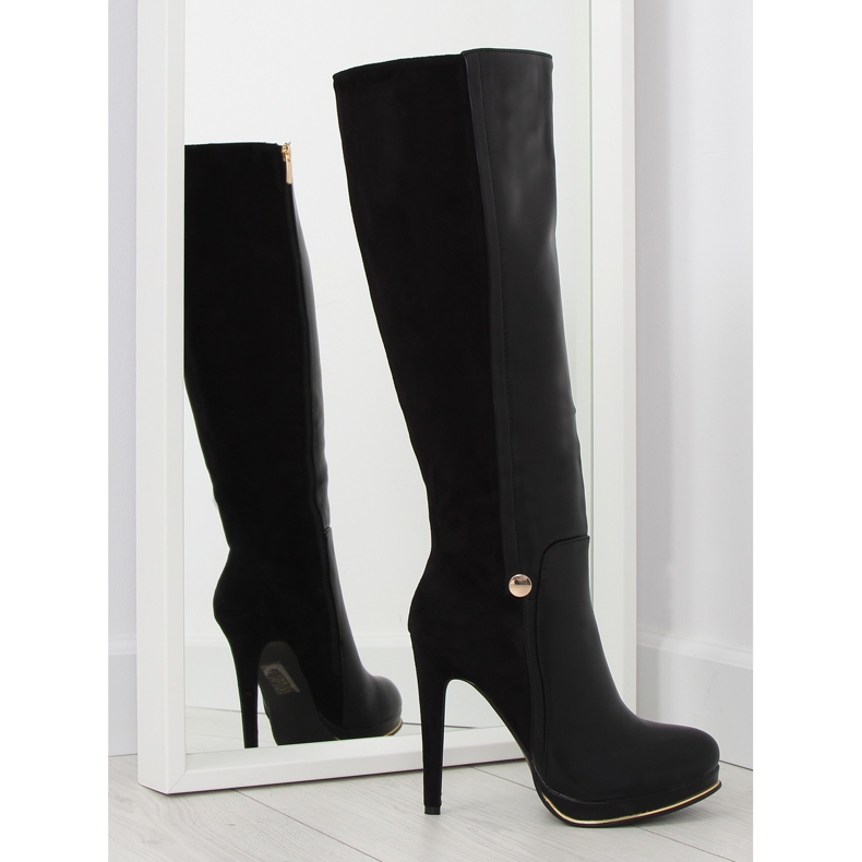 Bottes plateforme noires JU860 noires le noir Bottes plateforme noires JU860 noires le noir