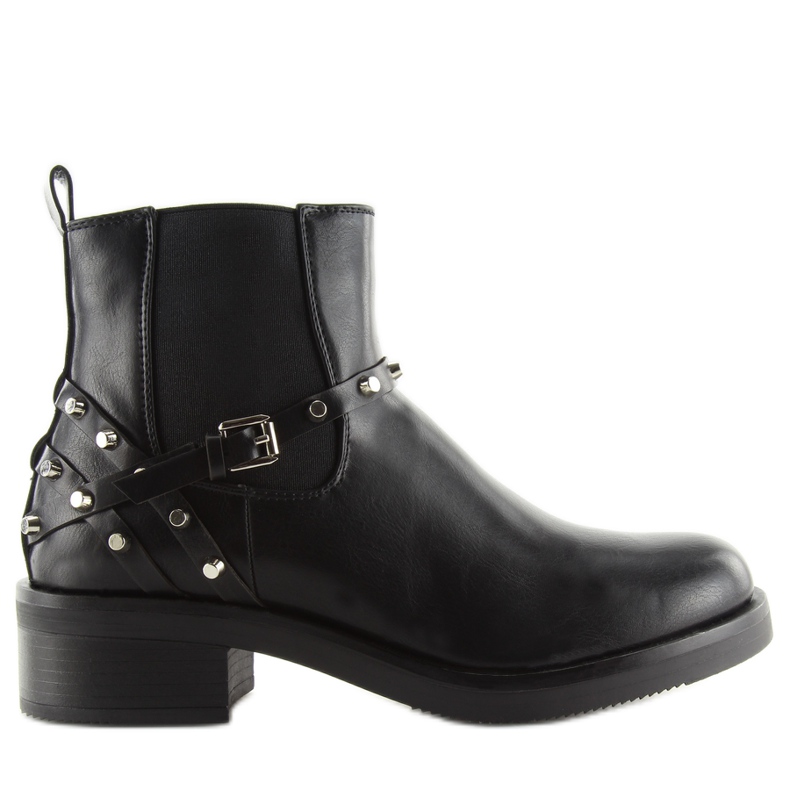 Bottines Chelsea Femme Avec Clous Noir E4917 le noir Bottines Chelsea Femme Avec Clous Noir E4917 le noir