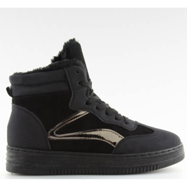 Baskets isolées noires BOK-1103 noir le noir