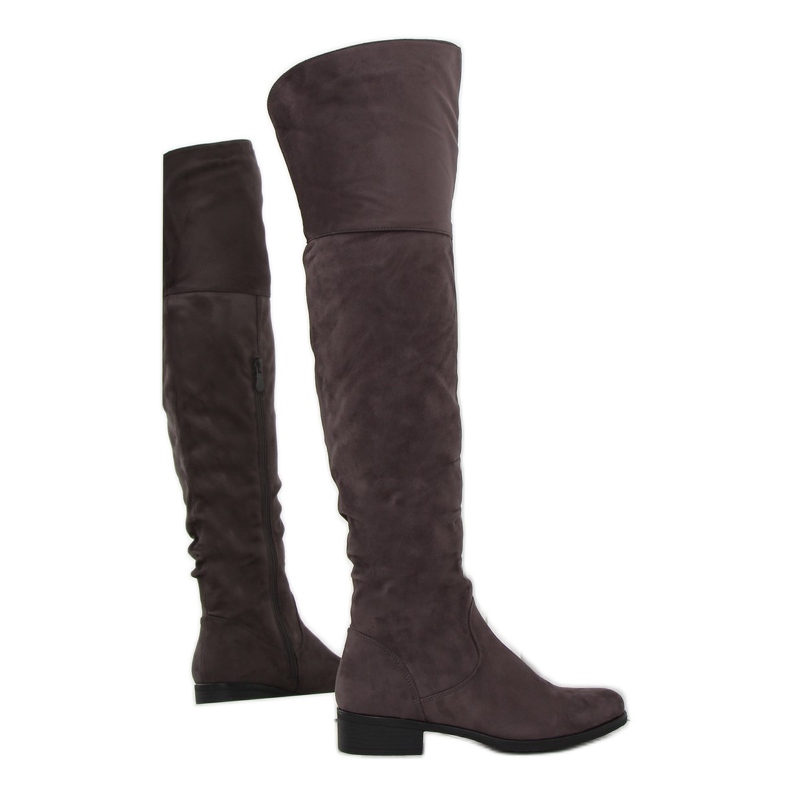 Bottes Femme Bh62-Hb Gris Mokka multicolore brun