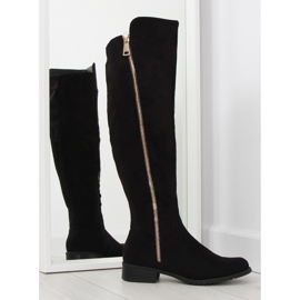 Bottes d'équitation femme noires 6811-PG noir le noir