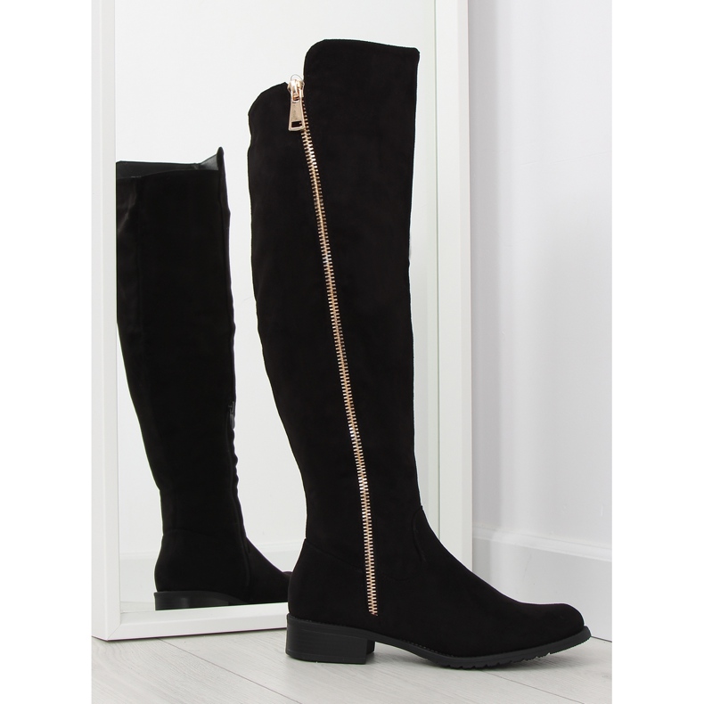 Bottes d'équitation femme noires 6811-PG noir le noir