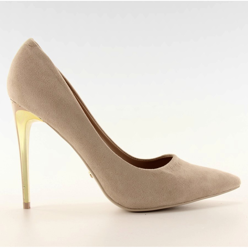 Talons hauts en daim LE-08 Beige