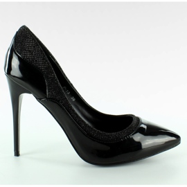 Belles escarpins pour des occasions spéciales noir P-13 noir le noir