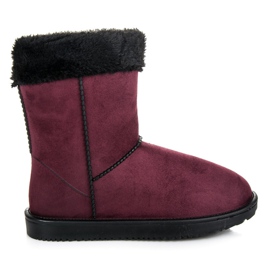 Bona Bottes de neige marron pour femme rouge
