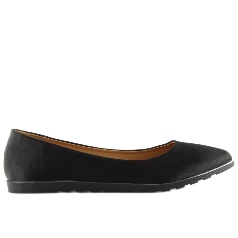 Ballerines noires satinées A8621 noir le noir