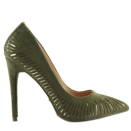 Escarpins Sur Une Olive Verte Le016P multicolore