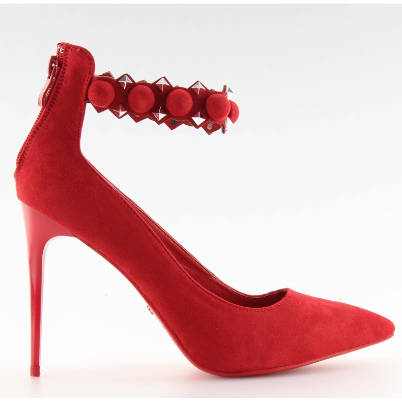 Escarpins sur une broche rouge LE033P rouge