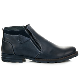 Lucca Bottines bleu foncé