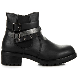 Erynn Bottines Chelsea à boucles noir