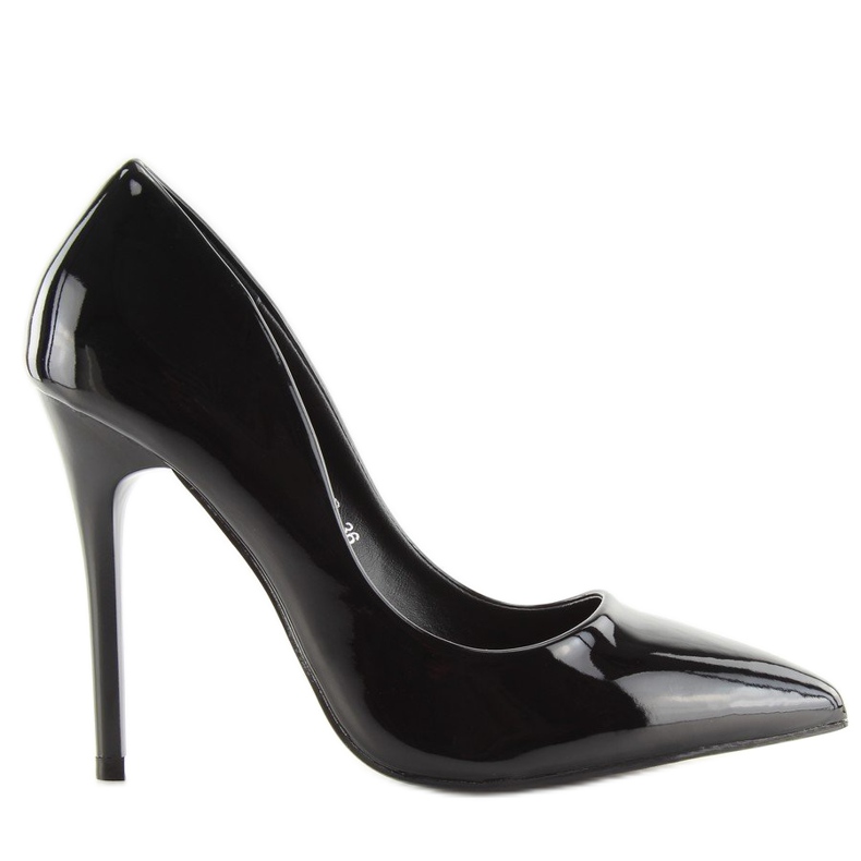 Talons hauts pour femmes laqués noirs LL-89P Noir le noir