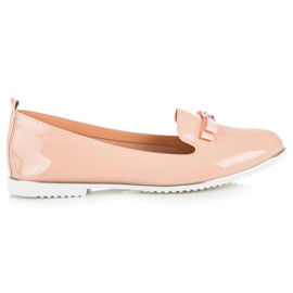 Miss Laura Ballerines laquées à enfiler rose