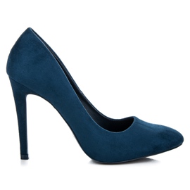 Vinceza Talons en daim bleu